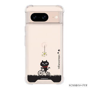 abbi FRIENDS Google Pixel 8用ネコマンジュウハイブリッドケース サイクリング ABF26645P8-イメージ2
