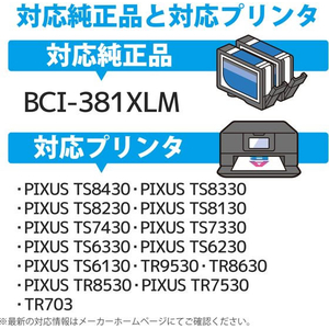 カラークリエーション 互換インク BCI-381XLM対応 FC387SV-CC-C381XLM-イメージ4