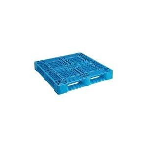 トラスコ中山 TRUSCO　樹脂パレット　片面4方差　1100X1100　青 SLA-1111N-B-イメージ1
