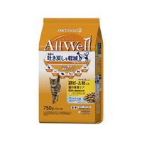 ユニ・チャーム AllWell 避妊・去勢した猫の体重ケア 筋肉の健康維持用 フィッシュ味 挽き小魚とささみFDパウダー入り 750g FC112RK