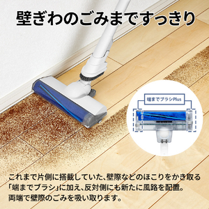 シャープ 紙パック式コードレススティッククリーナー RACTIVE Air ホワイト系 EC-KR50A-W-イメージ6