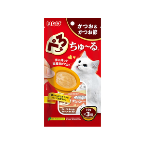 いなば ぺろちゅーる かつお&かつお節 14g×3個 FCJ058J-イメージ1