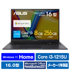 ASUS ノートパソコン Vivobook 16X インディーブラック K3604ZA-MB035WS-イメージ1