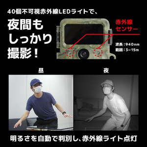 サンコー 置くだけ簡単「トレイル防犯カメラ」26年モデル グリーン AUTM26HGR-イメージ7
