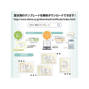 オキナ OA対応金箔賞状 B4タテ書 F867791-SGB4-イメージ7