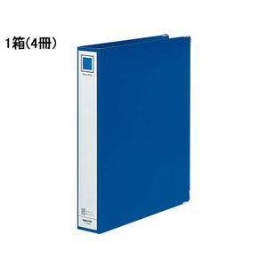 コクヨ リングファイル ボード表紙 A4タテ 4穴 内径38mm 青 4冊 1箱(4冊) F836181-ﾌ-494NB-イメージ1
