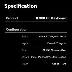 ATK Hex80 Wired Magnetic HE keyboard Spark H80-SP-イメージ14