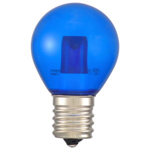 オーム電機 LED電球 E17口金 全光束1lm(1．2Wサイン球 装飾用) クリア青色相当 LDS1B-H-E17 13C-イメージ1