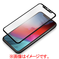 PGA iPhone XR用液晶保護ガラス 3Dハイブリッドガラス アンチグレア PG18YGL08