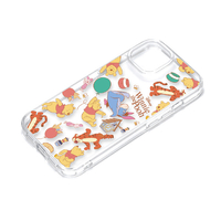 PGA iPhone 15 Plus用クリアハイブリッドケース くまのプーさん PG-D23CPT04POO