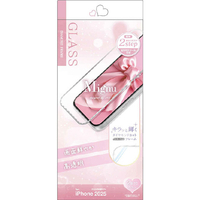 ラスタバナナ iPhone17用MIGNU ダイヤモンドカットフレームガラス 光沢 ハニーシルバー FGD5132IP5A