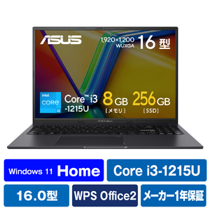 ASUS ノートパソコン Vivobook 16X インディーブラック K3604ZA-MB035W-イメージ1