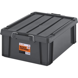 アイリスオーヤマ バックルコンテナ チャコールグレー BL-43R FC962ST-BL-43R-イメージ1