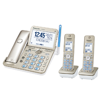 パナソニック デジタルコードレス電話機(受話子機+子機2台タイプ) シャンパンゴールド VEGD78DWN