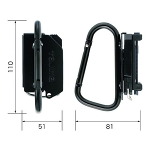 ＴＪＭデザイン 着脱式工具ホルダースチール カラビナ大 黒5181110大 FC005CD-1951942-イメージ2