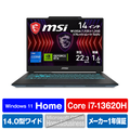 MSI ノートパソコン Cyborg 14 A13V ブラック & スケルトン CYBORG-14-A13VF-4164JP