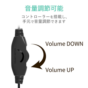 エレコム TV用ヘッドホン(スタンダード)カナルタイプ ブラック EHP-TV11CM3BK-イメージ6