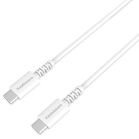 カシムラ Type-C-Type-C USB充電&同期ケーブル 100W(2．0m) ホワイト AJ-647