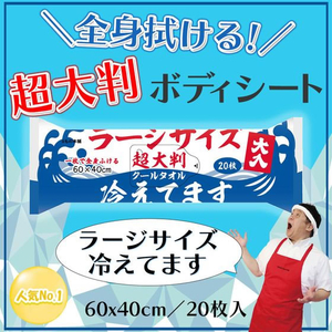 ｉｉもの本舗 冷えてます 超大判クールタオルL 20枚 FC732YN-イメージ4