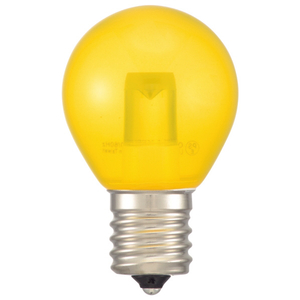 オーム電機 LED電球 E17口金 全光束52lm(1．2Wサイン球 装飾用) クリア黄色相当 LDS1Y-H-E17 13C-イメージ1