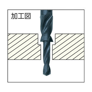 トラスコ 段付ドリル 六角穴付ボルト用 Ｍ１４ TRUSCO 段付ドリル（六角穴付ボルト用） TSRMM14A-イメージ2