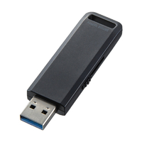 サンワサプライ USB3．2 Gen1 USBメモリ 8GB ブラック UFD-3SL8GBK