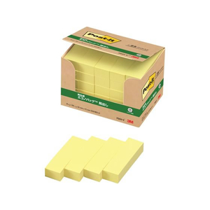 3M ポスト・イット 見出し 再生紙 エコノパック 50×15mm イエロー 25冊 F814939-7001-Y-イメージ2