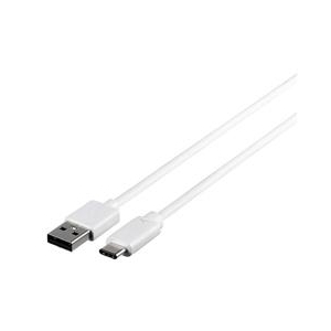 BUFFALO USB2．0ケーブル(A to C) (1．0m) ホワイト BSUAC210WH-イメージ1