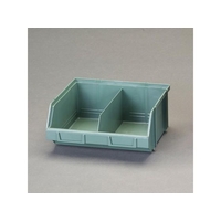 エスコ パーツトレー連結 重ね置型 緑 296×240×128mm 1個 FCV8749-EA661CM-8
