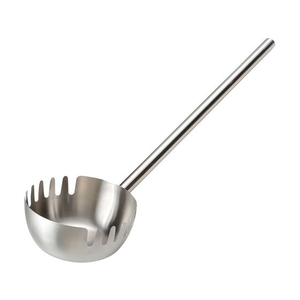 エムテートリマツ 18-8抗菌麺ひしゃく 18cm×60cmパイプ柄 18cm直径180mm柄600mm FCL4468-032618001-イメージ1