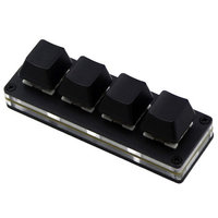 ITPROTECH キーカスタマイズ ちょい足しキーボード 4キー ブラック MK04BK