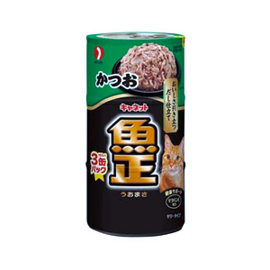ペットライン キャネット 魚正 かつお(3缶) Cｳｵﾏｻｶﾂｵ3P-イメージ1