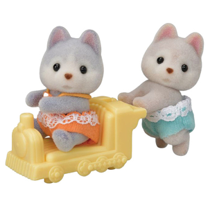 エポック社 シルバニアファミリー ハスキーのふたごちゃん ハスキ-ノフタゴチヤンイ117 エポック社 シルバニアファミリー ハスキーのふたごちゃん ハスキ-ノフタゴチヤンイ117