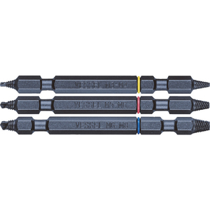 ベッセル ネジはずしビット Ｍ３～Ｍ８ ＮＥＪ－１２３ VESSEL ネジはずしビット 3本組 NEJ-123-イメージ1
