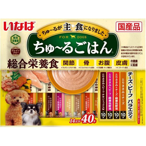 いなば ちゅーるごはん チーズ・ビーフバラエティ 14g×40P FCD555H-イメージ1