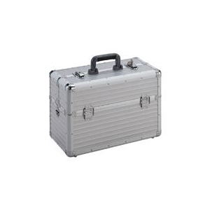 トラスコ中山 TRUSCO　アルミケース（両開き）　内寸352X207XH229　シルバー TACR-37-イメージ1