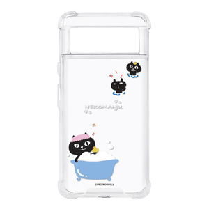 abbi FRIENDS Google Pixel 8用ネコマンジュウハイブリッドケース バスタイム ABF26649P8-イメージ1