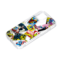 PGA iPhone 15 Plus用クリアハイブリッドケース マーベル PG-D23CPT21MVL