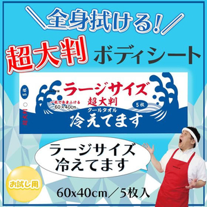ｉｉもの本舗 冷えてます 超大判クールタオルL 5枚 FC733YN-イメージ3