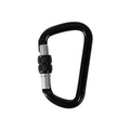 トラスコ中山 TRUSCO　ネジロック付カラビナ　線径8mmx79mm　ブラック TKNNL880BK