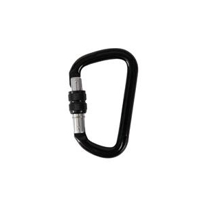 トラスコ中山 TRUSCO　ネジロック付カラビナ　線径8mmx79mm　ブラック TKNNL880BK-イメージ1