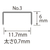 プラス ホッチキス 針 NO.3 1000本入り SS-003 FCC5087-30155/SS-003-イメージ4