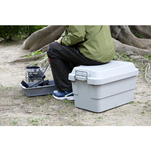 トラスコ トランクカーゴ ５０Ｌ グレー TRUSCO 道具箱“トランクカーゴ” GYC-50-イメージ4