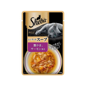マースジャパン シーバ アミューズ シーフードスープ 蟹かま、サーモン添え 40g FC450RW-イメージ1