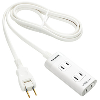 パナソニック 電源タップ(3個口・2．0m) ザ･タップQ ホワイト WHA2423WP