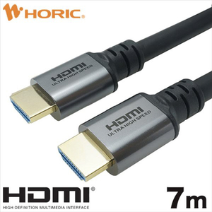 ホーリック ハイスピードHDMIケーブル 7m シルバー HDM70650SV-イメージ1