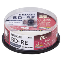 マクセル 録画用25GB(1層) 1-2倍速 ブルーレイディスク 25枚入り ホワイト BEV25WPG25SP