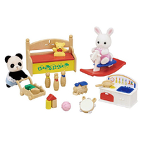 エポック社 シルバニアファミリー  DF-20 おもちゃいっぱいセット-しろウサギ・パンダの赤ちゃん- ｼﾛｳｻｷﾞﾊﾟﾝﾀﾞﾉｱｶﾁﾔﾝDF20