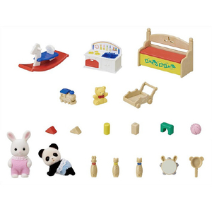 エポック社 シルバニアファミリー  DF-20 おもちゃいっぱいセット-しろウサギ・パンダの赤ちゃん- ｼﾛｳｻｷﾞﾊﾟﾝﾀﾞﾉｱｶﾁﾔﾝDF20-イメージ3