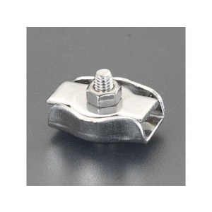 エスコ ワイヤークランプ ステンレス製 5mm FCY7888-EA628SE-45-イメージ1